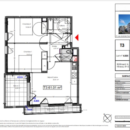  Annonces VENISSIEUX : Appartement | SAINT-PRIEST (69800) | 61 m2 | 295 900 € 