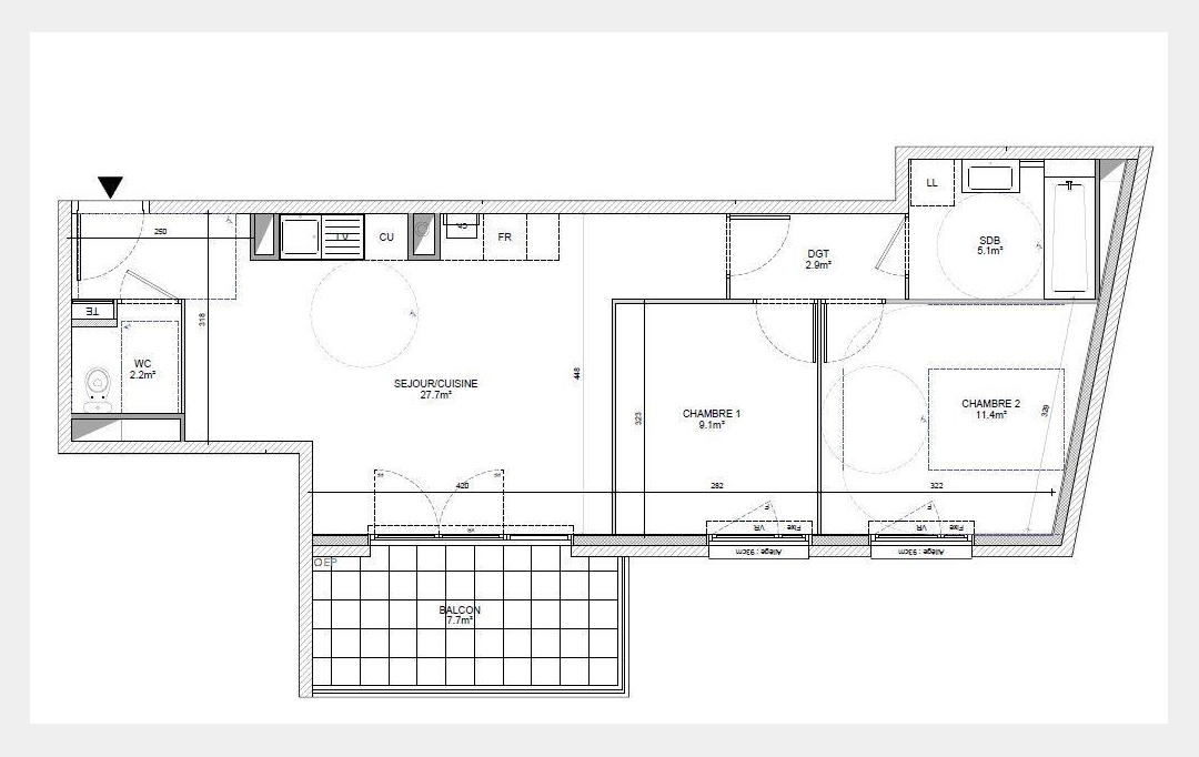 Annonces VENISSIEUX : Appartement | ECULLY (69130) | 58 m2 | 299 000 € 